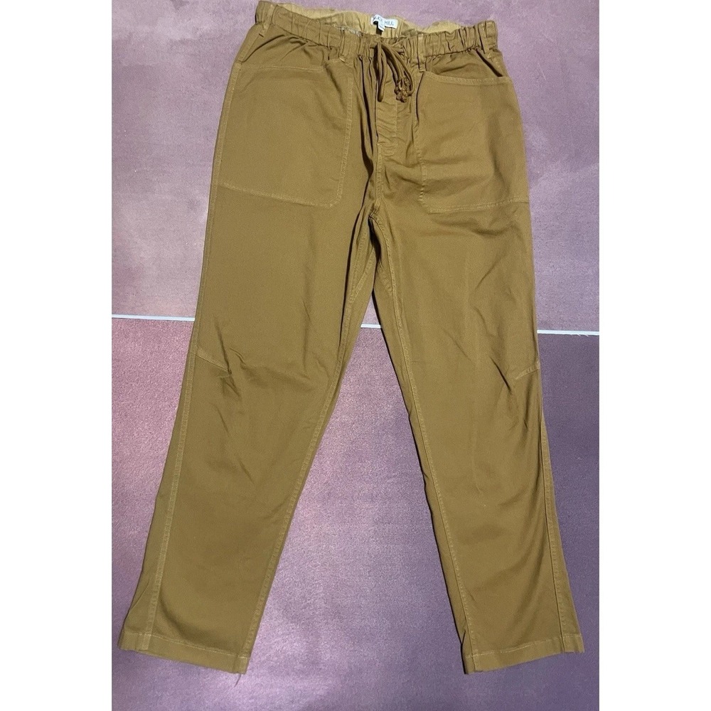 Alex Mill Pull On Button Fly Pant Twill Golden Khaki Size L Casual Travel